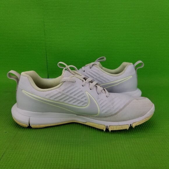✅Nike Women's 8.5 Explorer 2 Golf Shoes/Sneakers Pure Platinum Volt -AA1846-001 - Picture 10 of 11